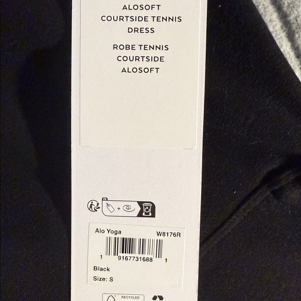 ALO YOGA | ✨NEW✨ Alosoft Courtside Tennis Dress in Black - Picture 5 of 5